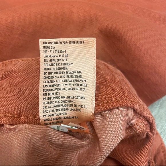 American Eagle AE Stretch Carpenter Cargo Pants - Sienna Red sz 12 - Picture 13 of 14